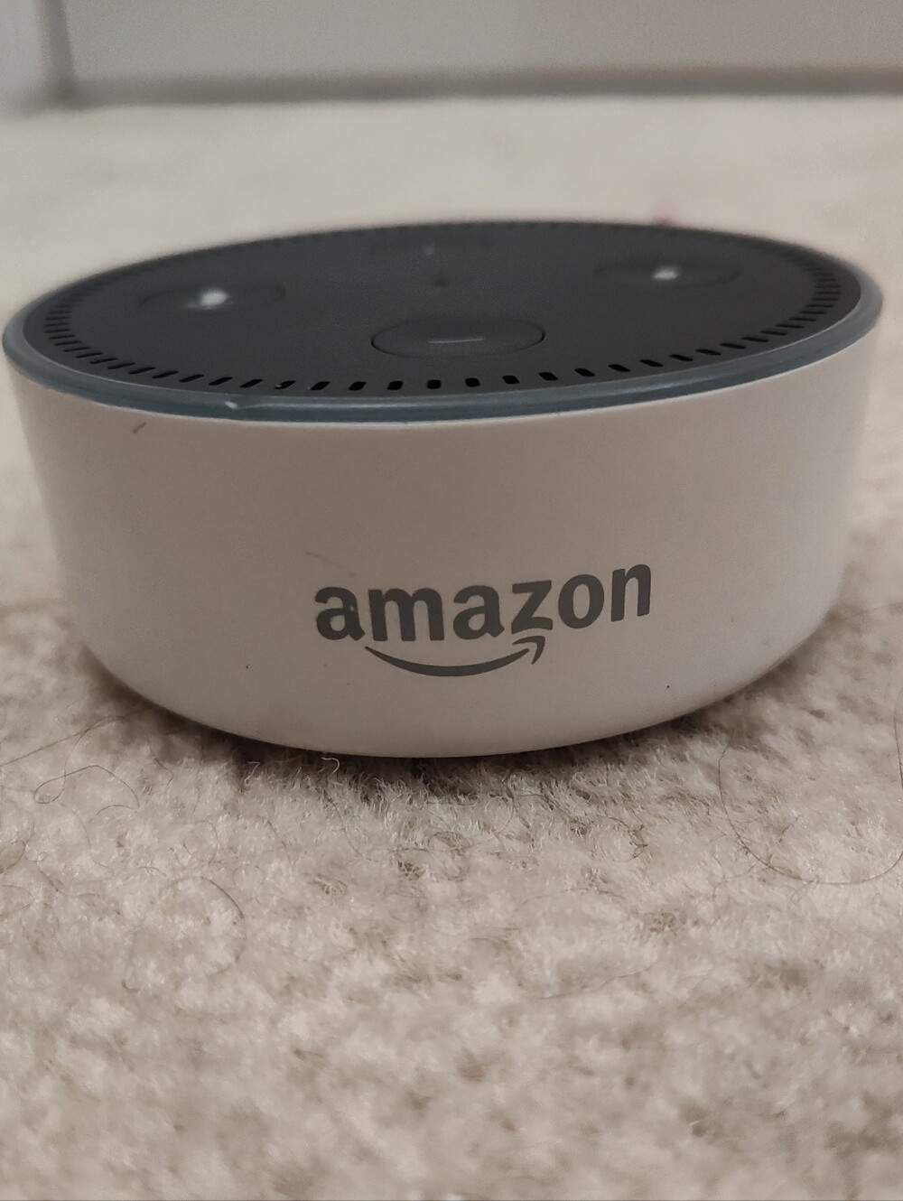 Amazon Echo Dot (2nd Generation) Smart Assistant, White, TESTED, No Power Cord